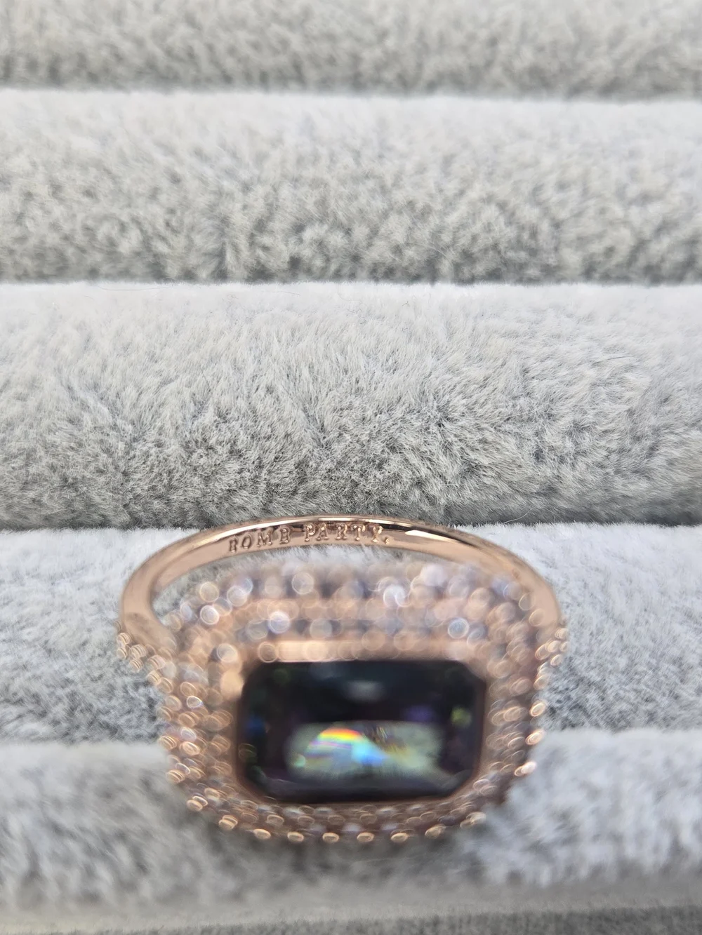 Size 8 Raimbow Topaz Imagine This RBP6387 June Rose Gold Plated Bomb Party